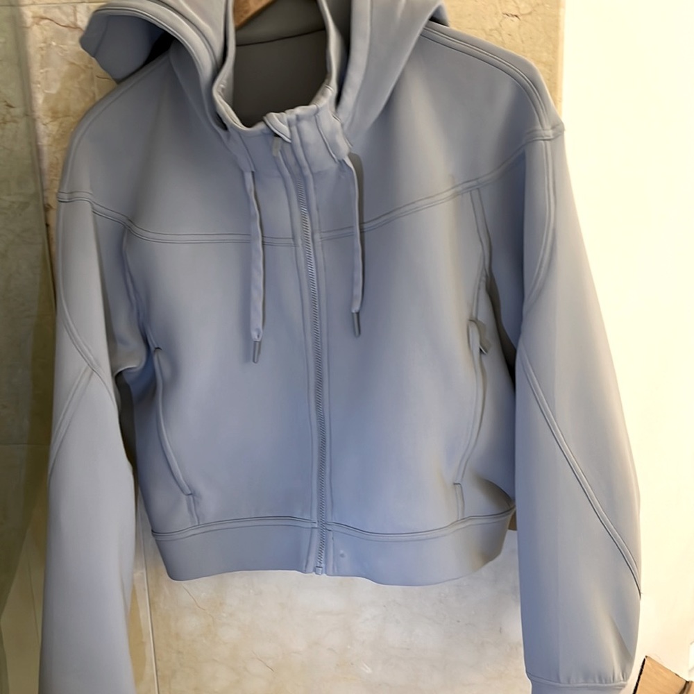 LULULEMON ROGUE RENEGADE ZIP HOODIE RHINO GRAY SZ 10 - Picture 5 of 10